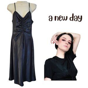 A NEW DAY Long Dark Fairy Black Slip Dress - New With Tags Women's S